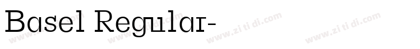 Basel Regular字体转换
